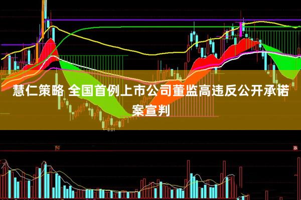 慧仁策略 全国首例上市公司董监高违反公开承诺案宣判